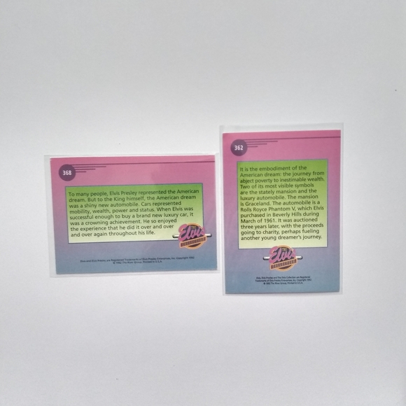 Elvis Presley Vintage Trading Cards 1992/93 (10) - Picture 10 of 10